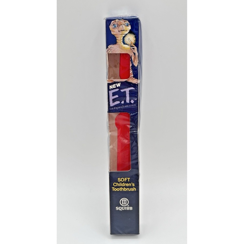 Vintage E.T. The Extra Terrestrial Red Toothbrush Squibb Universal Studio 1982